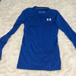 Under Armour Blue Compression Long Sleeve Heat Gear //men’s small
